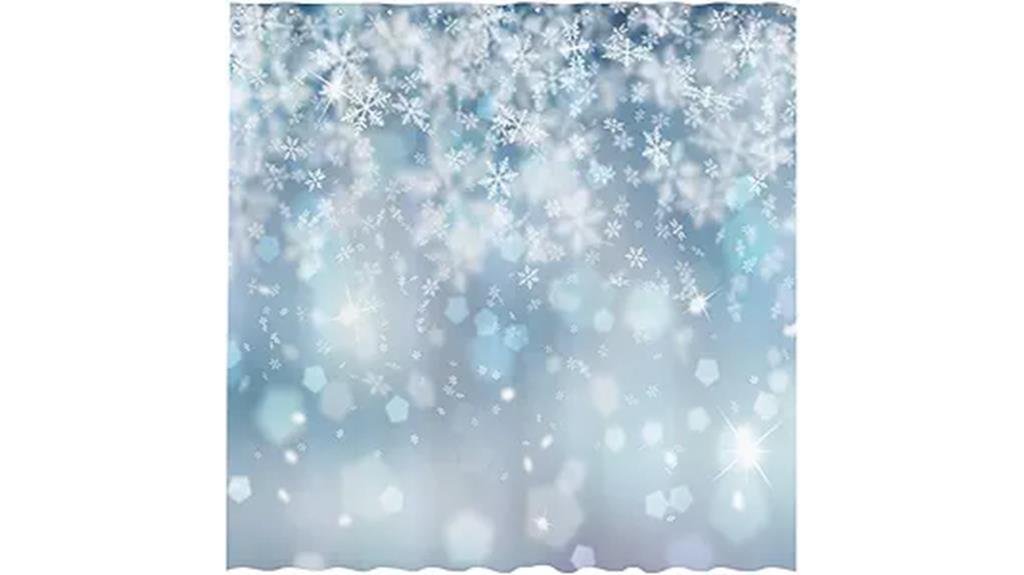 allenjoy winter shower curtain