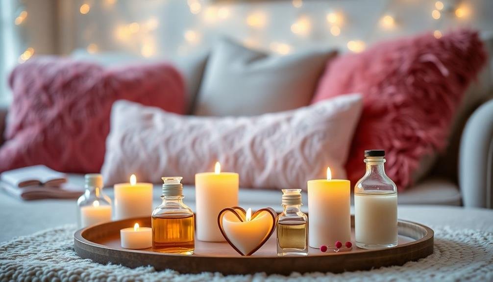 aromatic oils and candles