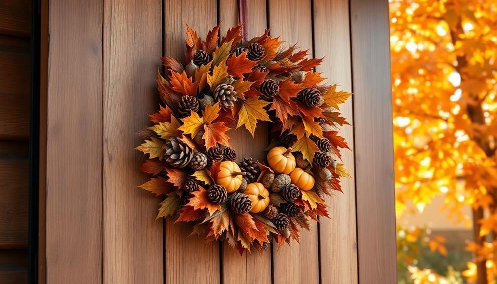 autumn themed handmade decorations
