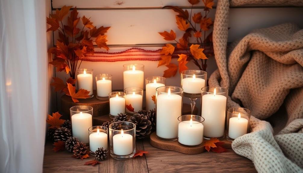 charming candle arrangement ideas