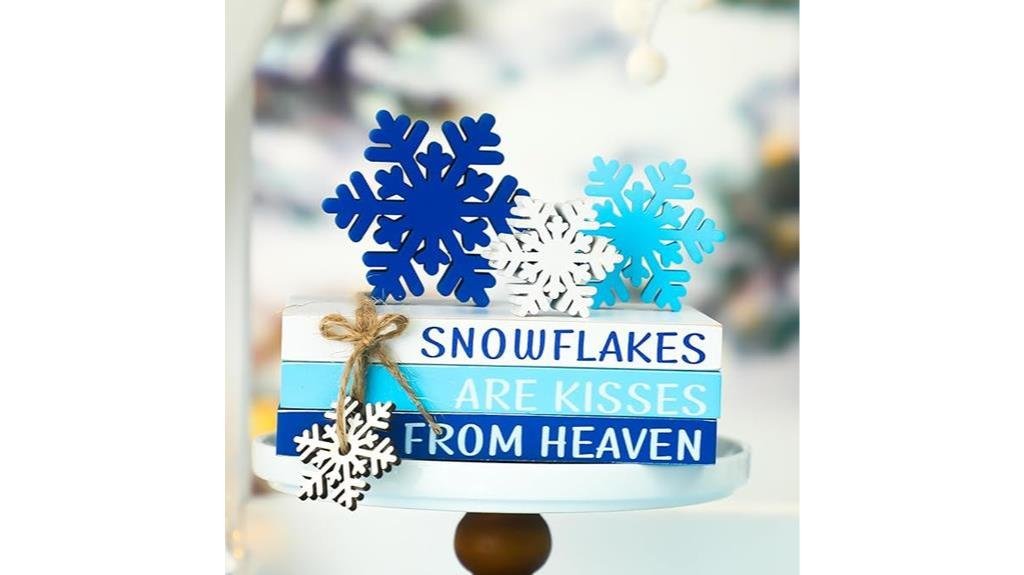 christmas winter tiered decor