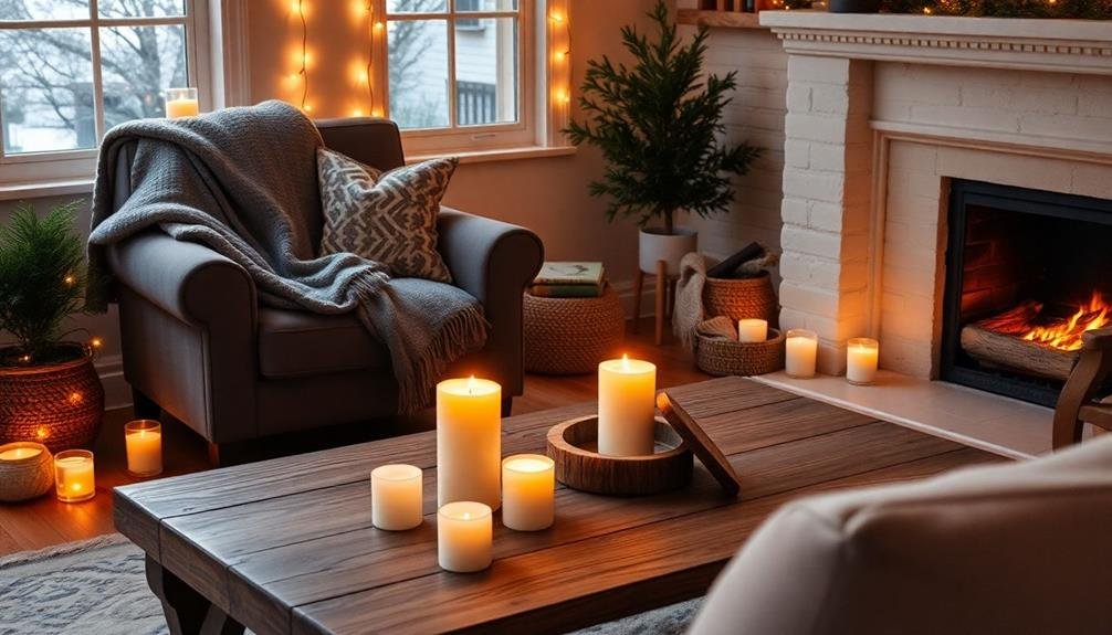 cozy ambiance with illumination