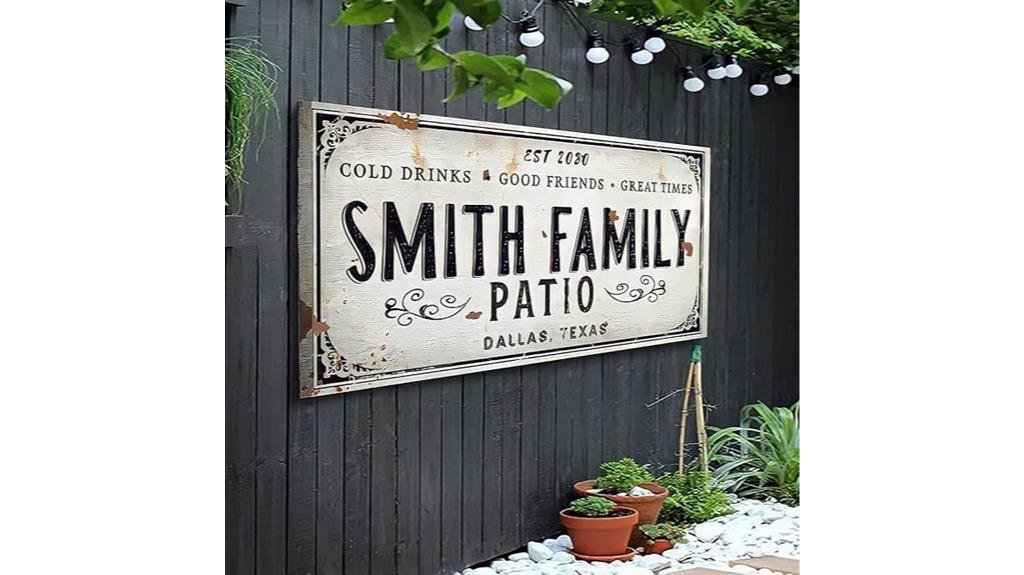 customized outdoor patio decor