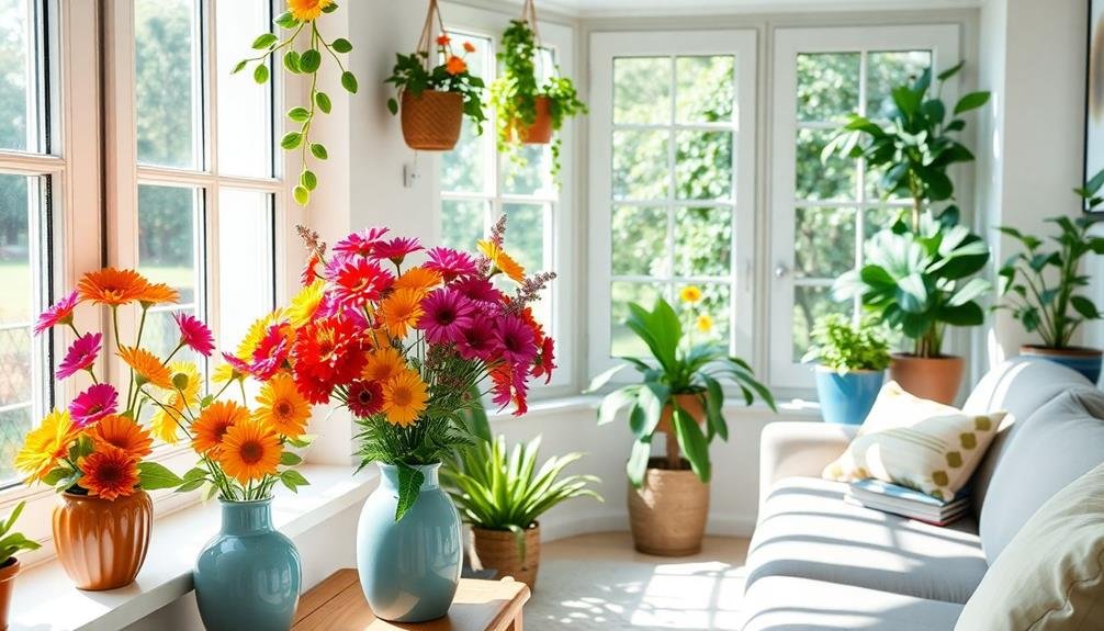 enhance with vibrant flora