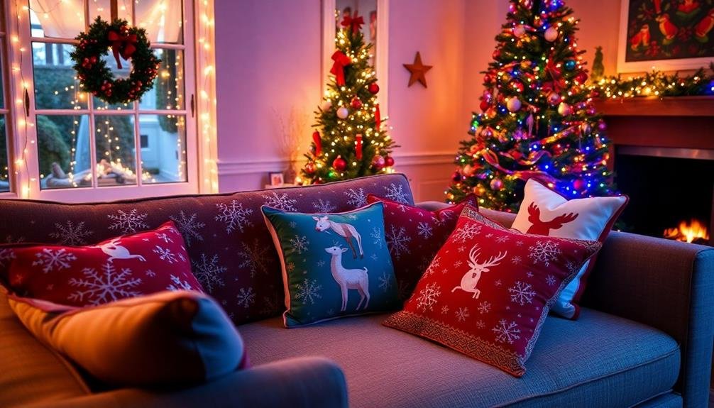 festive decorative cushion covers