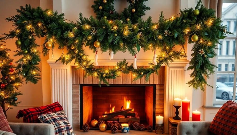 festive decorative hanging garlands