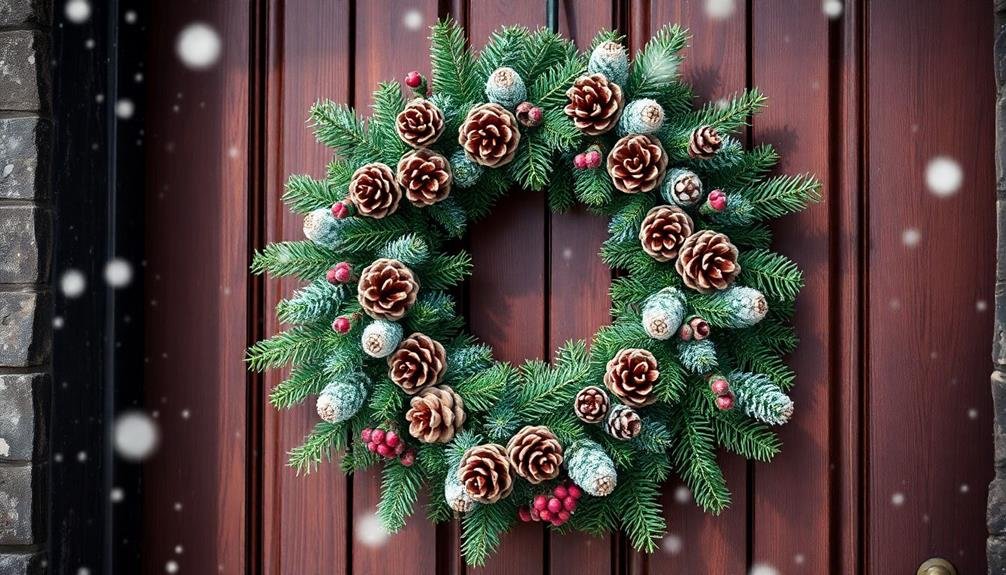 festive seasonal door decor
