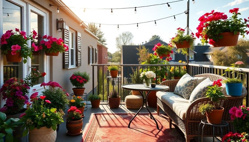 inviting outdoor relaxation area