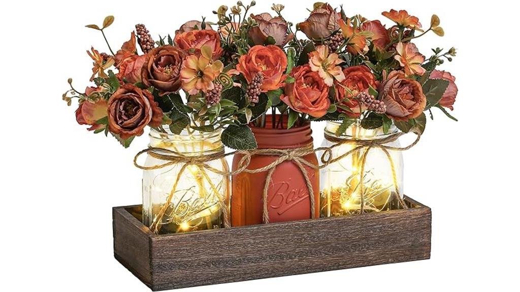 mason jar table centerpieces