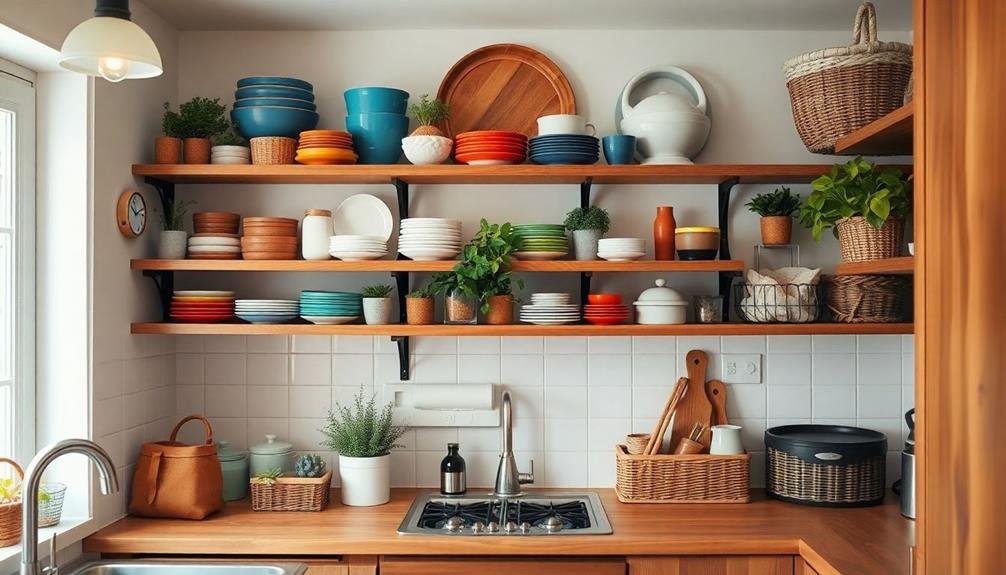 opt for open shelving