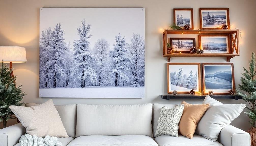 seasonal winter wall decor