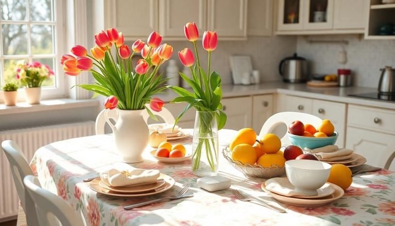 spring kitchen table decor ideas