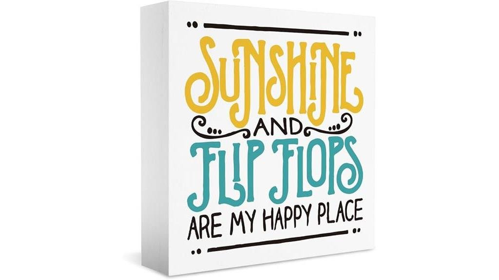 sunshine flip flops sign