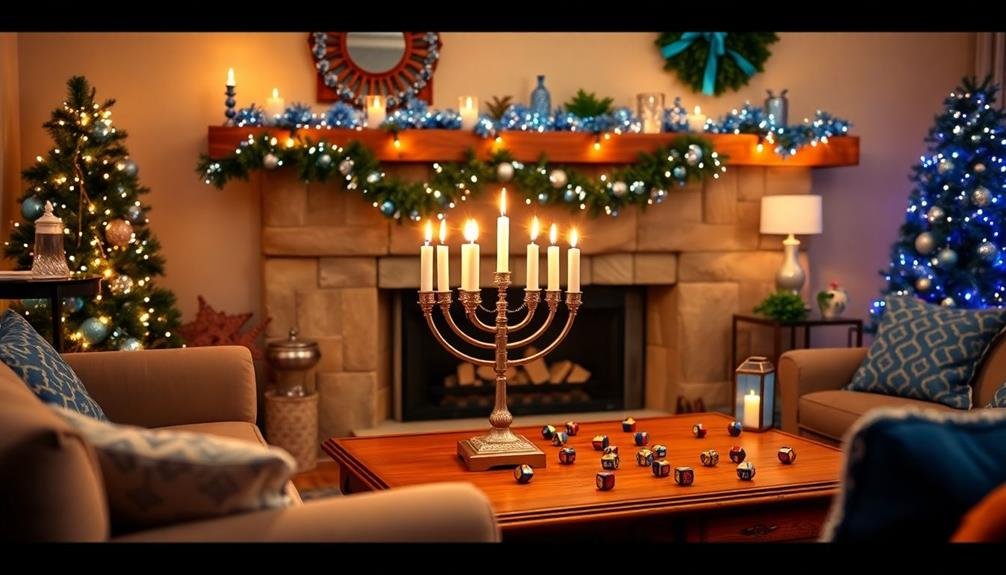 vibrant hanukkah home decorations