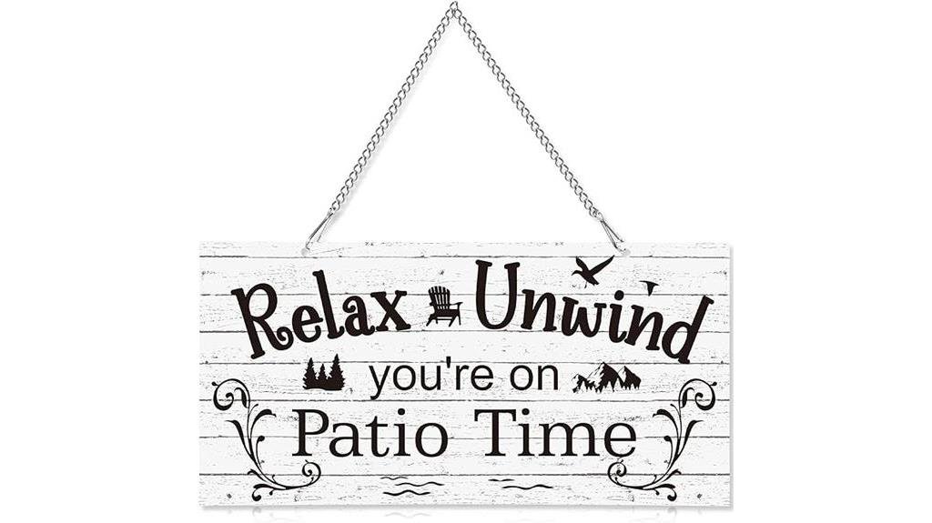 vintage metal patio decor