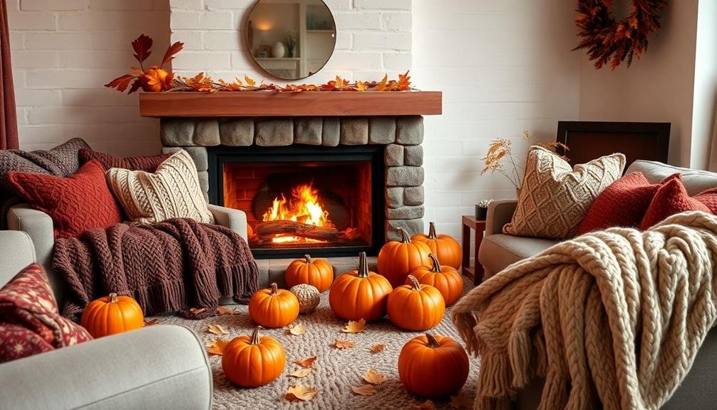 warm fabrics and textures