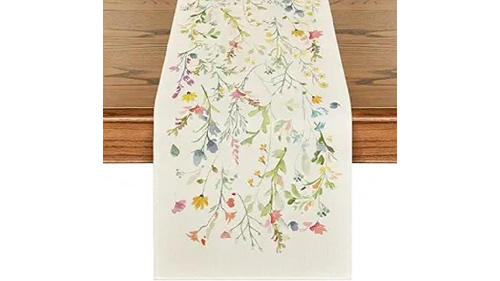wildflowers bloom table runner
