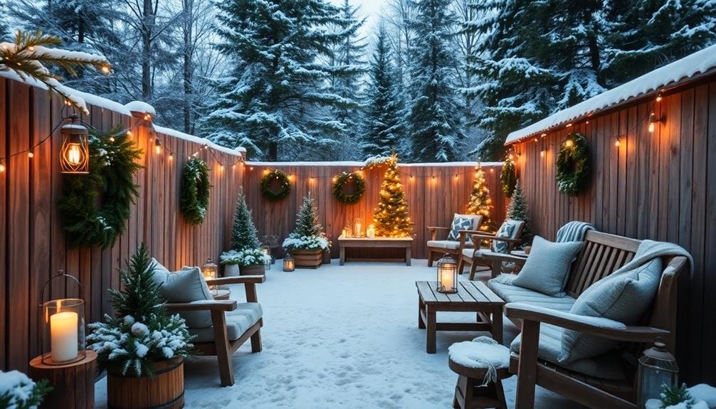 winter backyard decor considerations