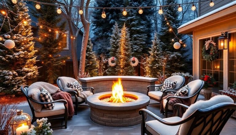 winter backyard decor inspiration