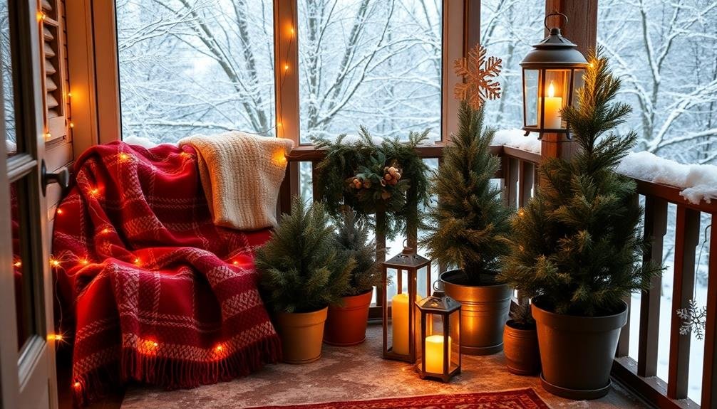 winter balcony decor considerations