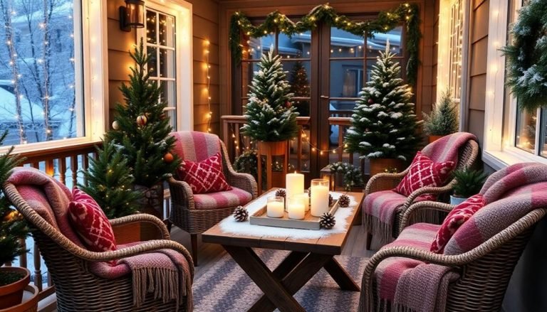 winter balcony decor ideas