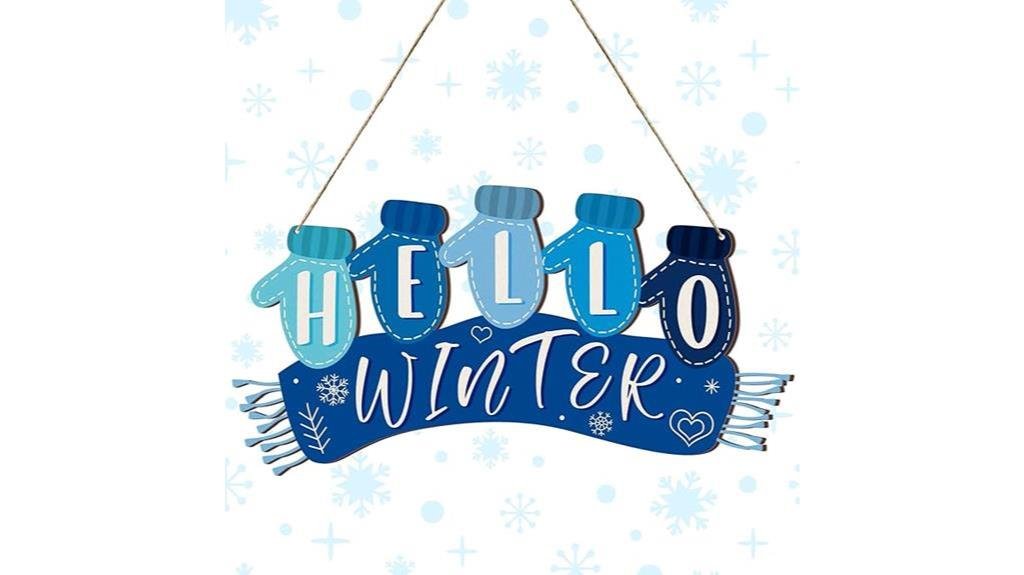 winter gloves christmas decor