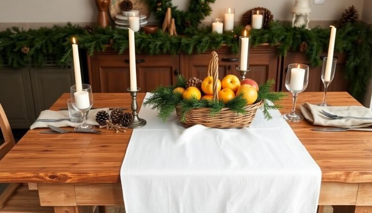 winter kitchen table decor ideas