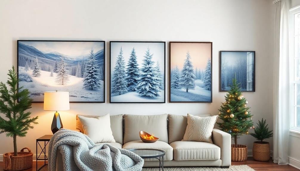 winter themed decorative wall art