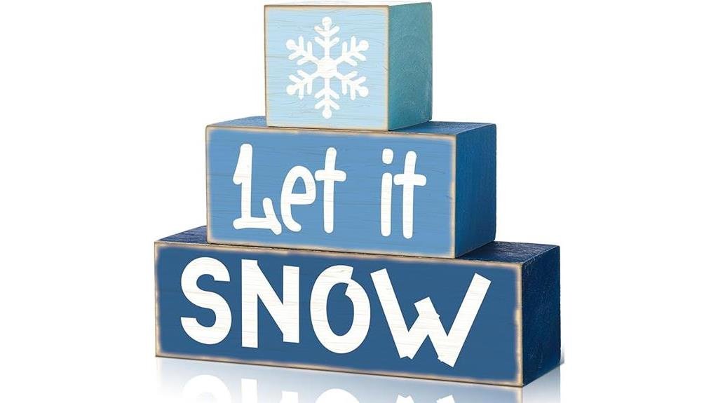 winter themed tray decor