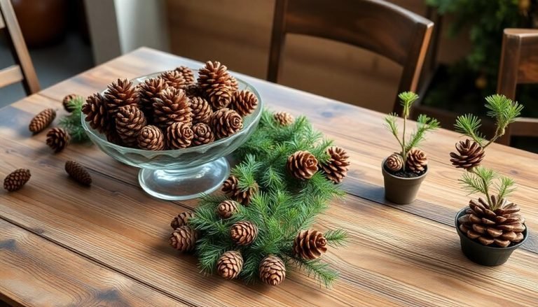 affordable pinecone decoration ideas