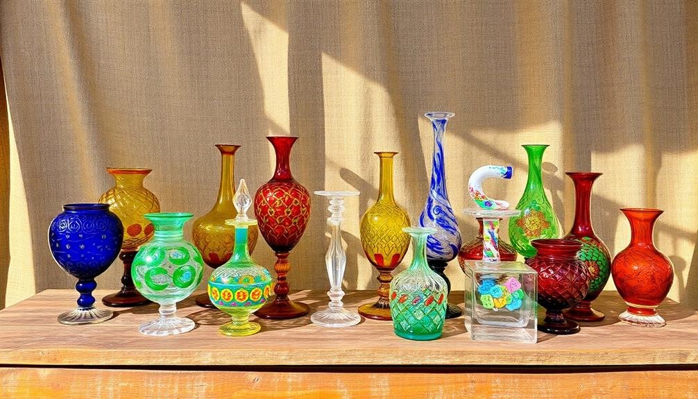 artistic decorative glass pieces
