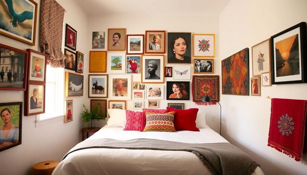 artistic display of photos