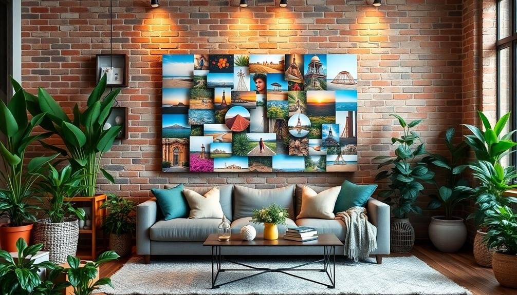 artistic picture arrangement display