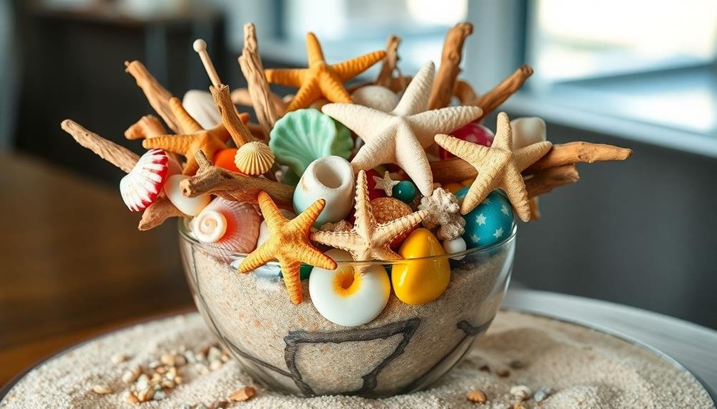 coastal themed table decorations