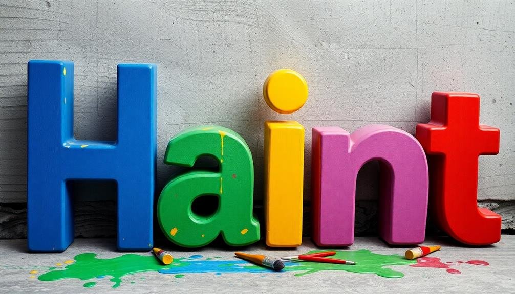 colorful sculpted alphabet art
