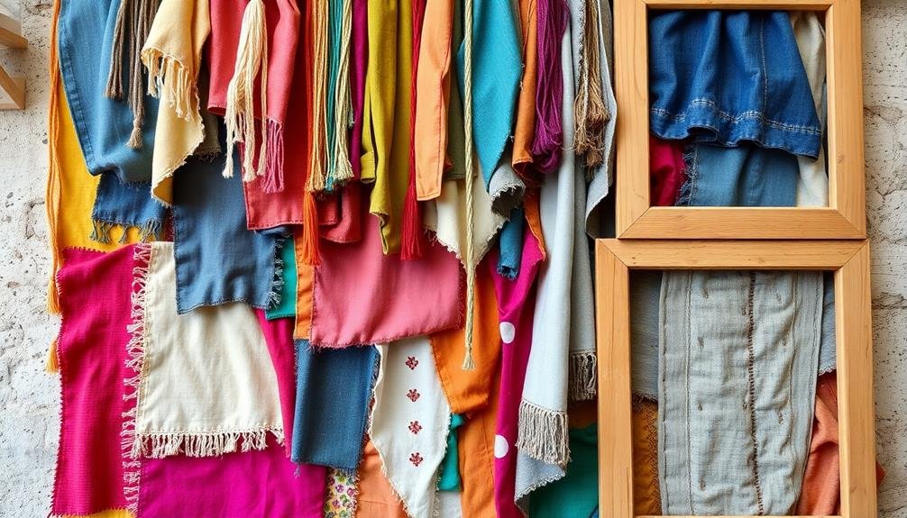 colorful textile art displays