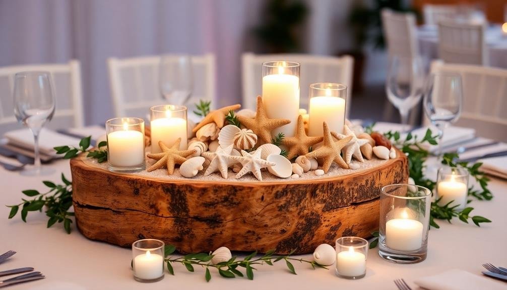 crafting seashell table decor