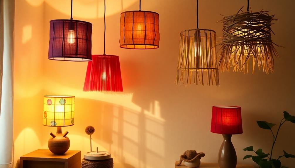 create unique diy lampshades