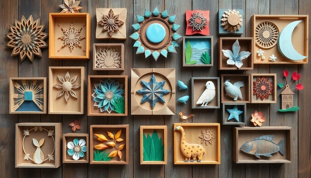 creative cardboard wall decor