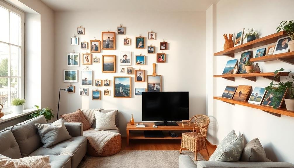 creative frameless photo displays