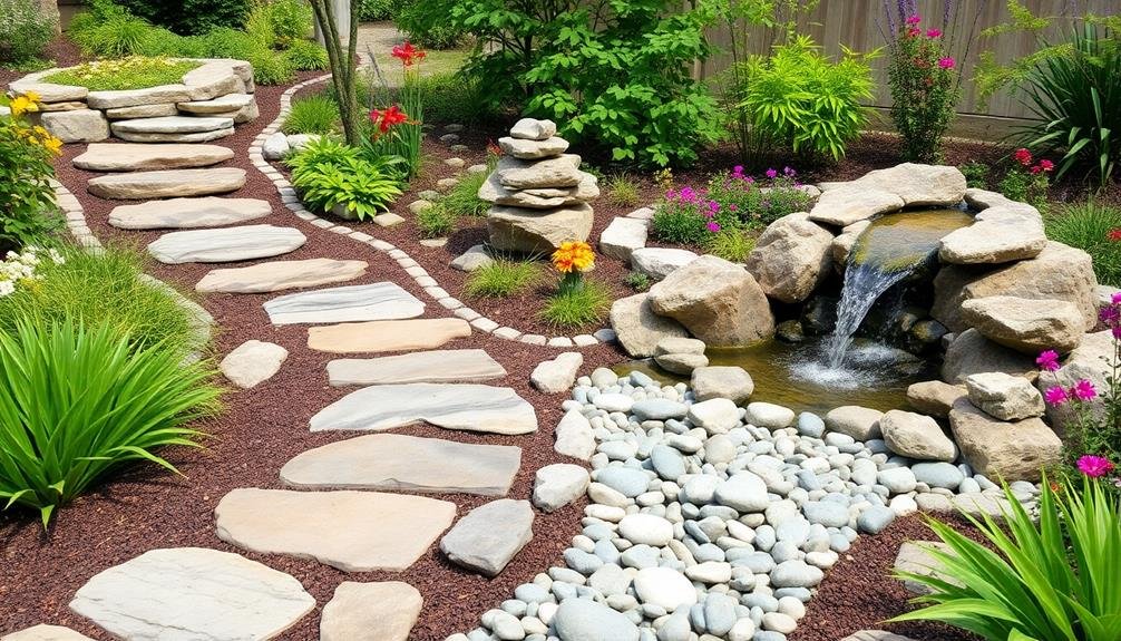 creative rock and stone decor