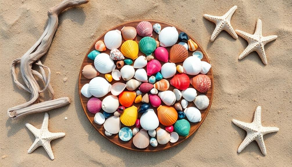 creative seashell wall decor