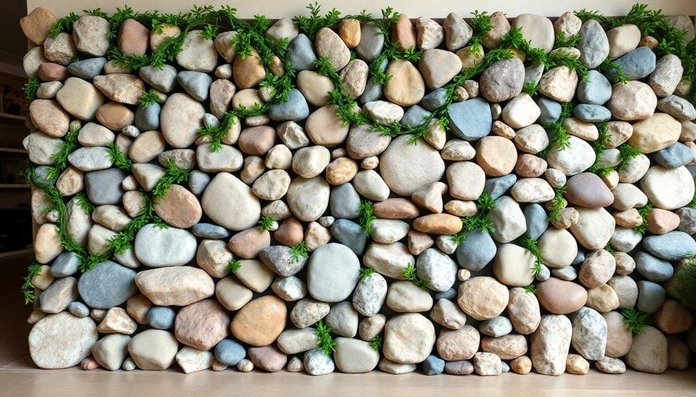creative stone wall decor
