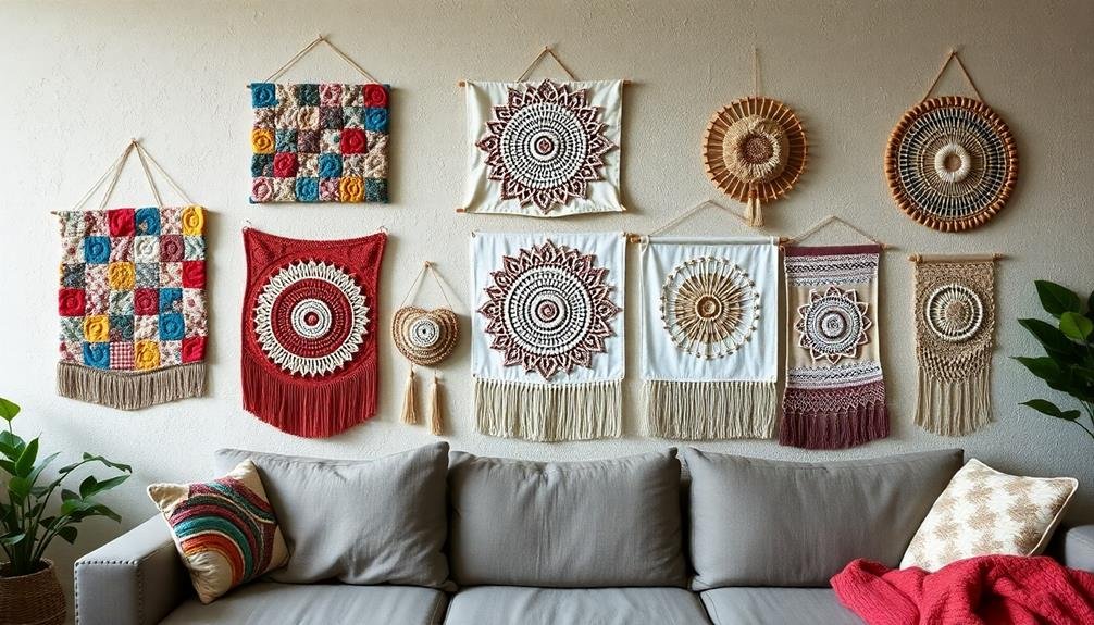creative textile wall art