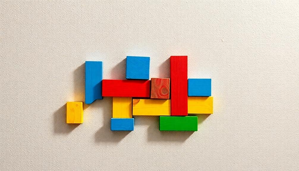 creative wooden block sculptures