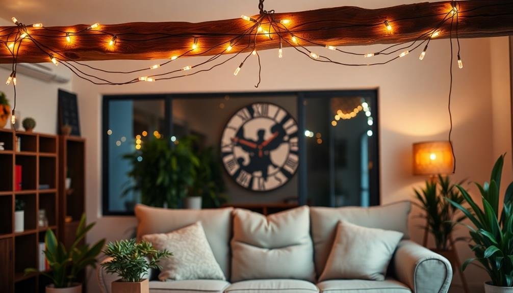 decorate with string lights