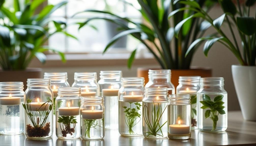 decorative glass jar aquariums