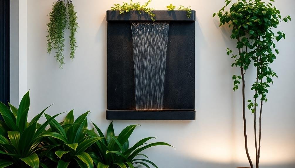 decorative indoor waterfalls installed