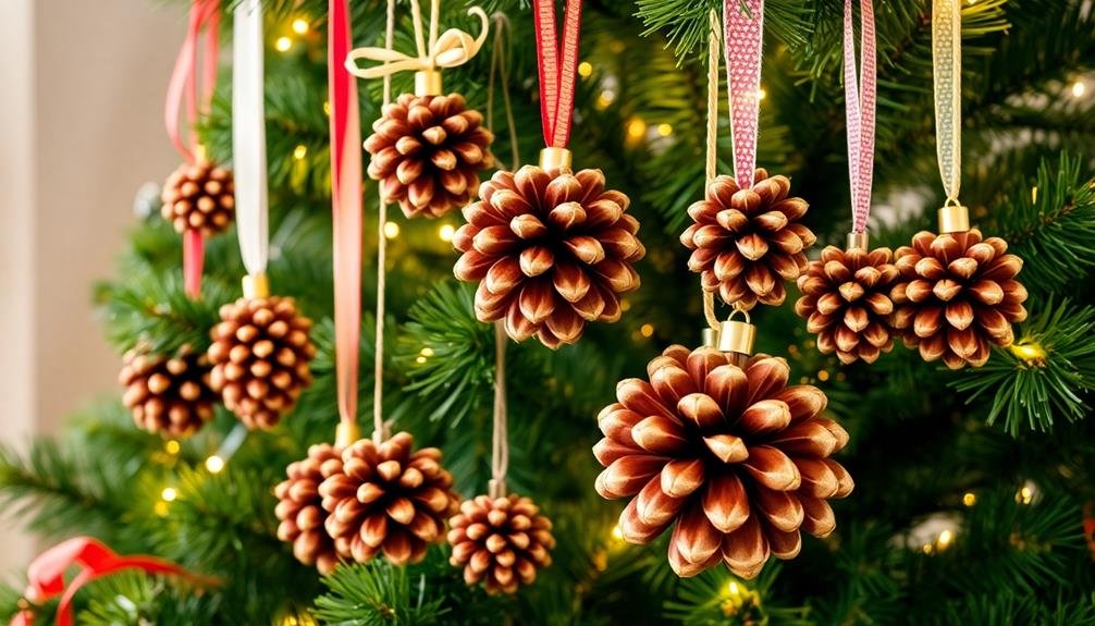 decorative pinecone tree ornaments