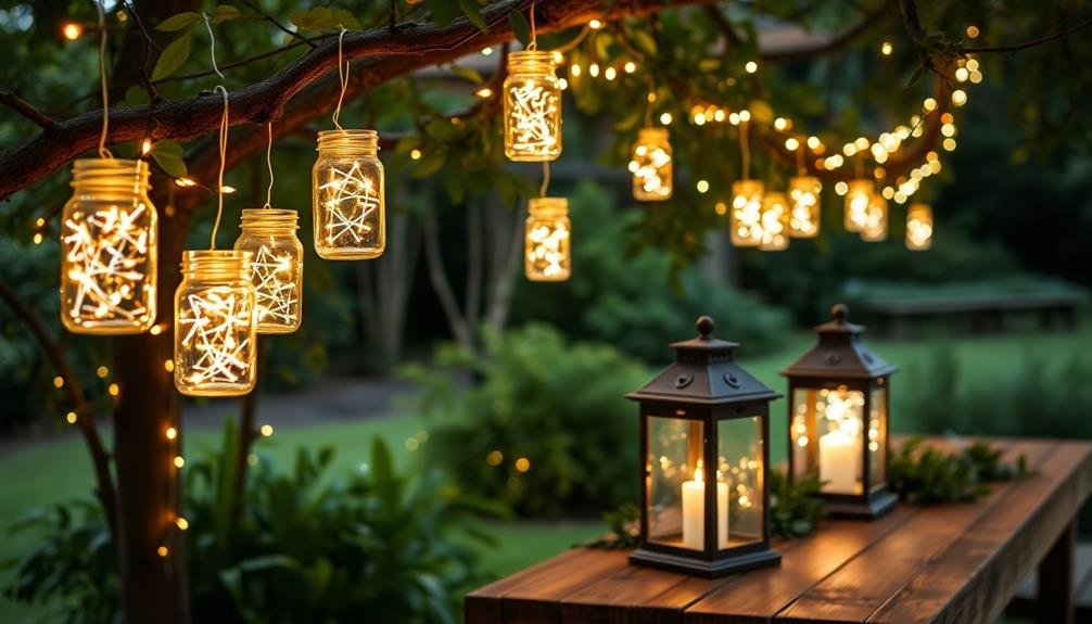 diy mason jar lanterns